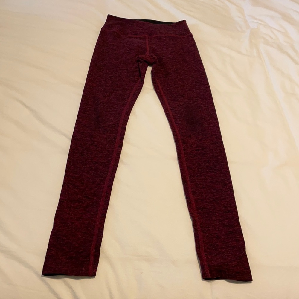 XS Red and black Spacedye Beyond Yoga leggings